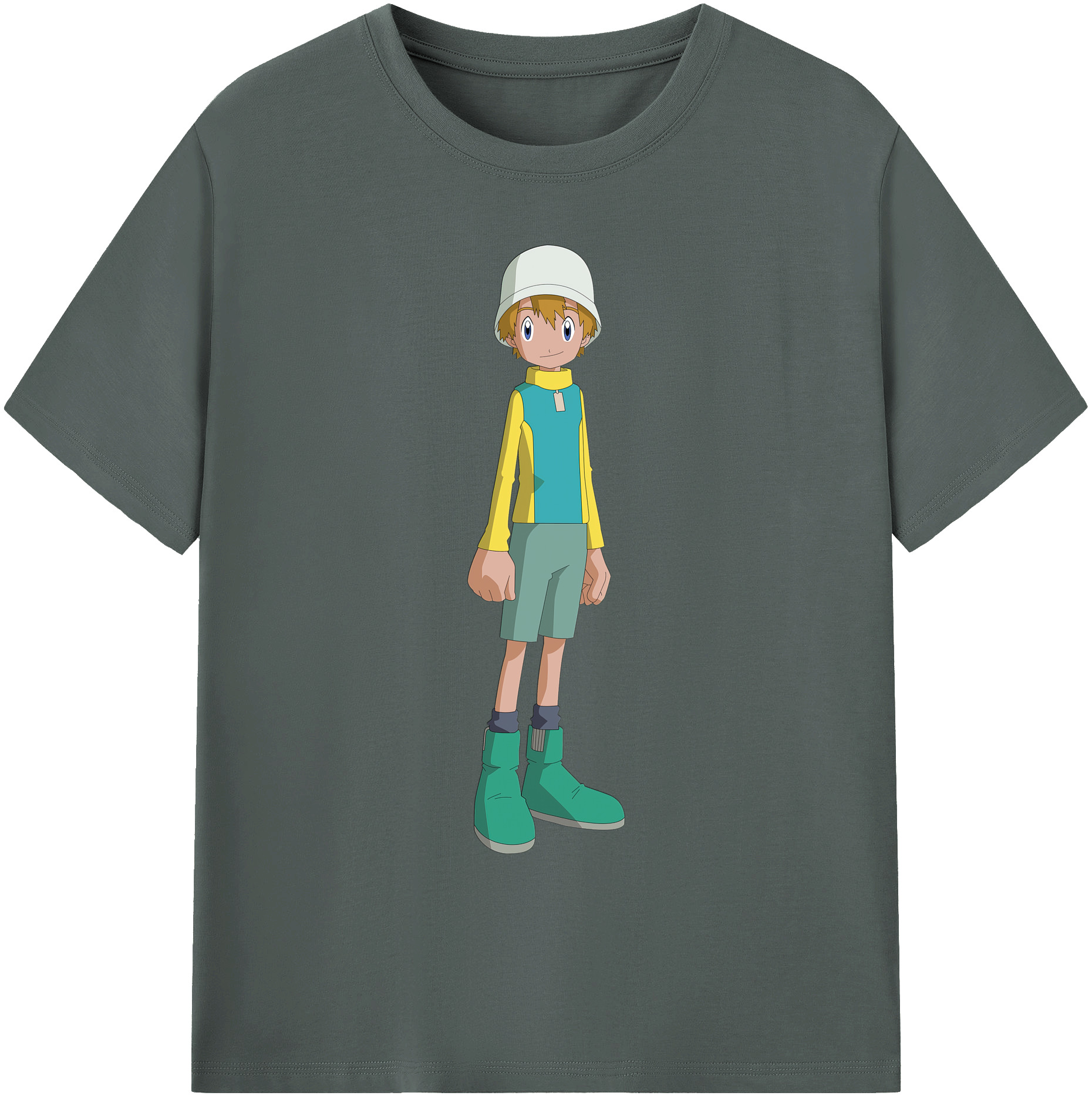 （画像用） Digimon デジタルモンスター/デジモン 綿100％ メンズ半袖Tシャツ｜肌触りやわらか＆通気性